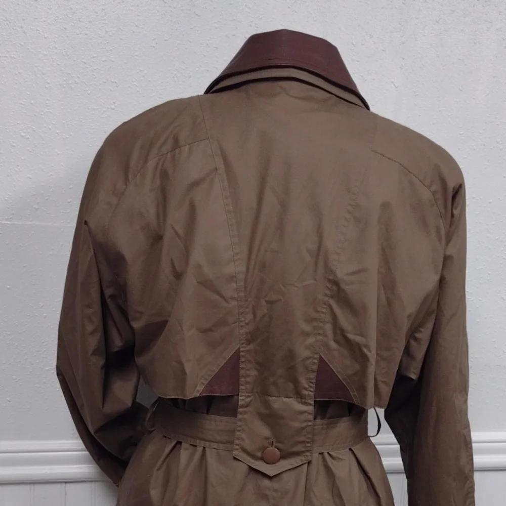 Coat Collectibles Women Classic Brown Trench Coat, Vacation,Travel. - Picture 7 of 14